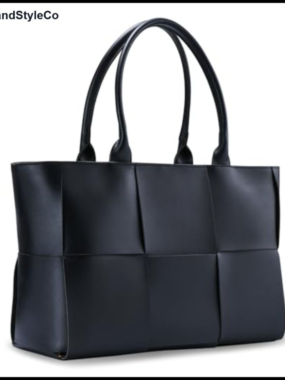 PU Leather Tote Bag Large Shoulder Handbag Zipper Work Travel Purse